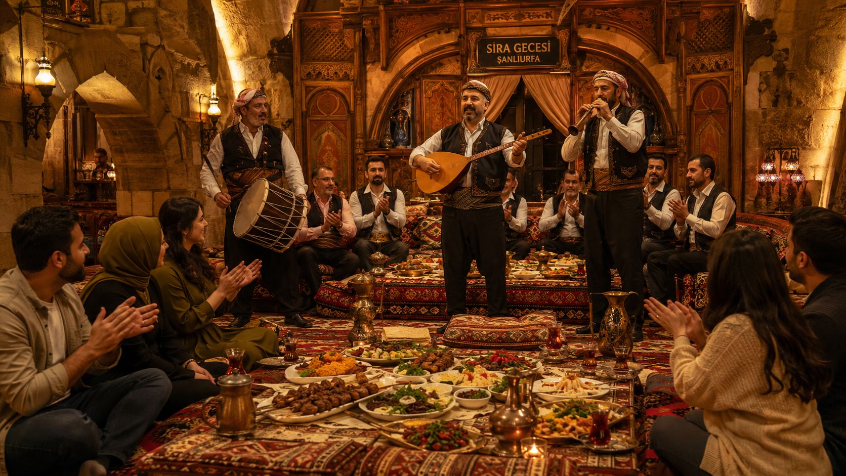 Şanlıurfa: Türkische Nacht & Sıra Gecesi mit Abendessen