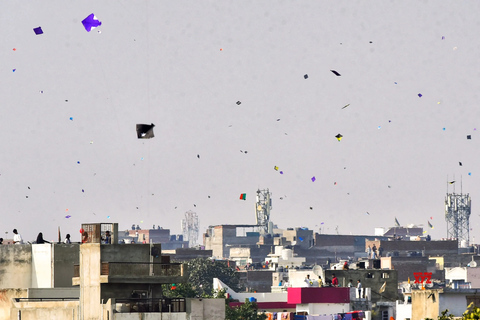 Jaipur: Festival de cometas Makar Sankranti con una familia local