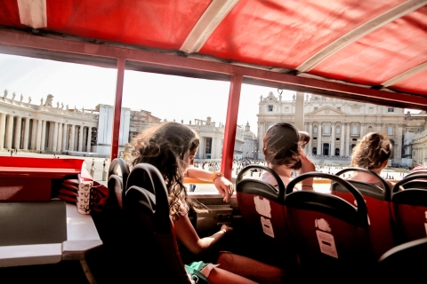 Rome: hop on, hop off-sightseeingbus & gratis audiotourRome hop on, hop off-busticket: 48 uur
