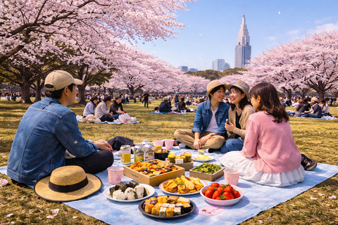 Tokyo Cherry Blossom Walking Tour & Hanami Experience
