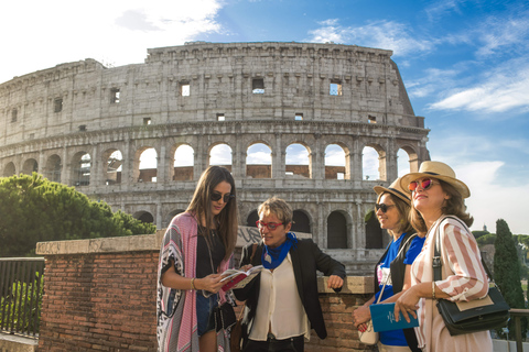 Rome : Visite guidée du Colisée, des arènes, du Forum et de la colline PalatineVisite de groupe en allemand