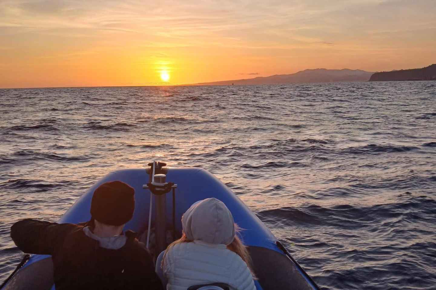 Vila Franca: Sunset Boat Cruise W/ Wine & Water Activities