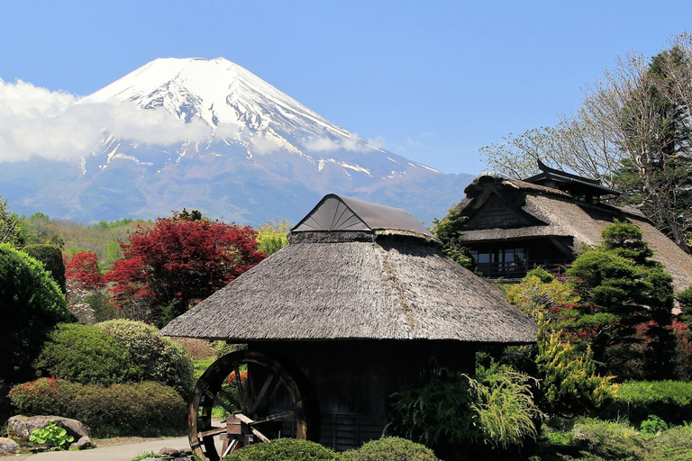 Tokyo : Excursion d'une journée à la 5e station du Mont Fuji, dans la région du Fuji et à Kawaguchiko8:20 Rendez-vous au bureau de poste de Shinjuku