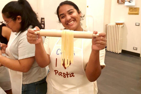 Florence: Pasta Making Class with Wine, Limoncello, and Cake