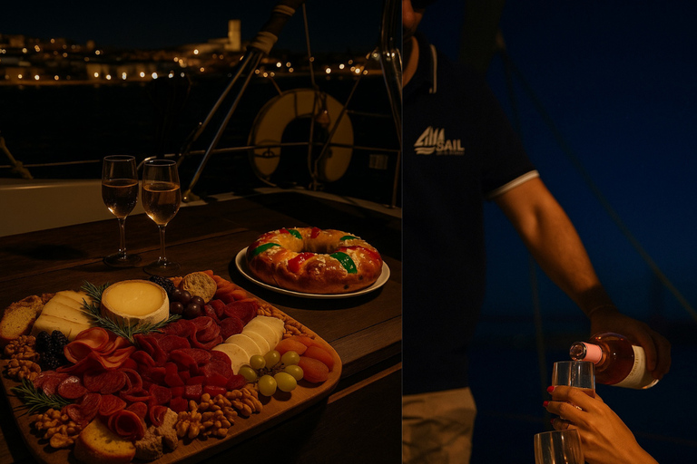 Lisbon: Private New Year’s Eve Sail with Champagne & Food