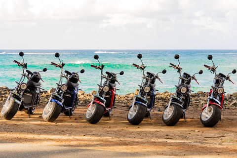 Circuit des plages et des chemins de traverse en scooter électrique à grandes roues