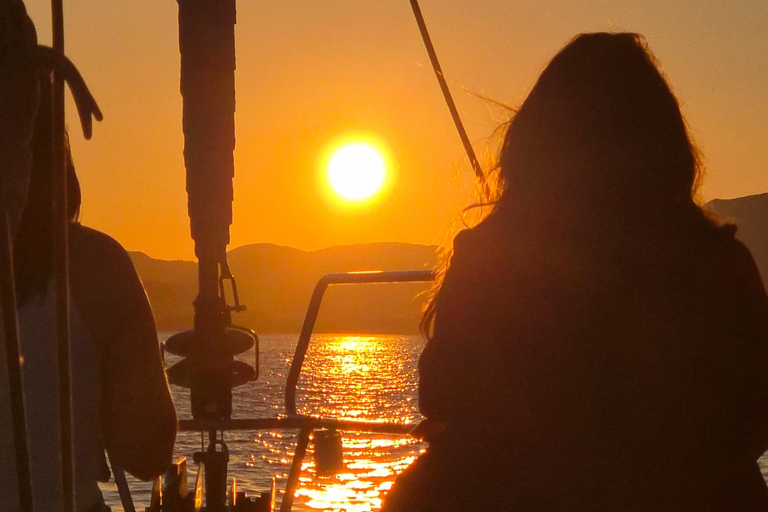 Corfu Island Sunset Sailing Trip with Snack and Prosecco Sunset Sailing Yacht Trip in Corfu Island