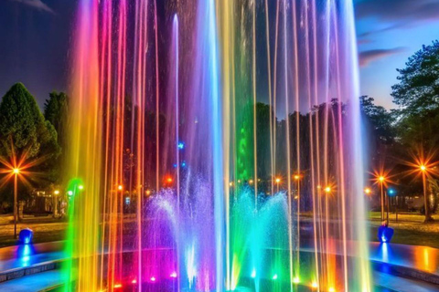 Delhi: Akshardham-tempeltour met magische watershowAkshardham-tempel licht- en watershow met spirituele tempels