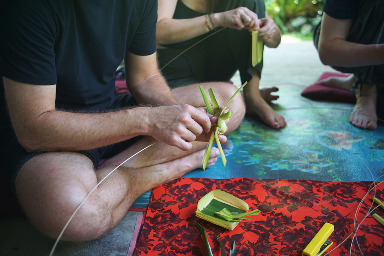 Balinese Offering Making, Meditation & Purification in Ubud