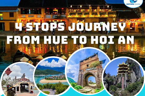 HUE TO HOI AN BUS TOUR with 4 Sightseeing Stops