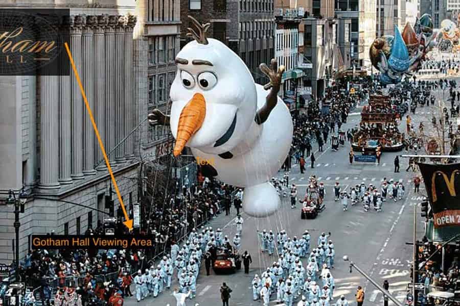 NYC: Macy's Thanksgiving Day Parade Premium Viewing Brunch. Foto: GetYourGuide NYC: Macy's Thanksgiving Day Parade Premium Viewing Brunch. Foto: GetYourGuide