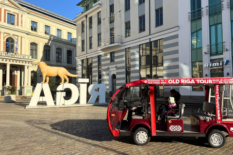 Riga: Private Old Town Heated E-Bus Tour with Audio Guide Private Tour