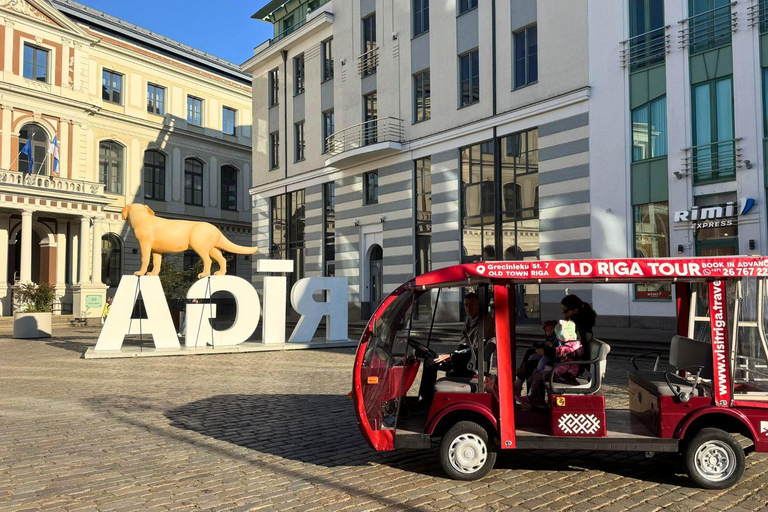 Riga: Private Old Town Heated E-Bus Tour with Audio Guide Private Tour