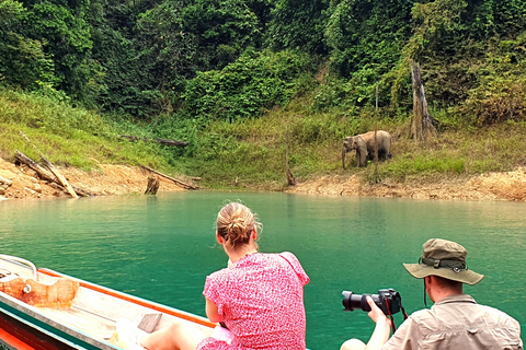 Phuket or Anywhere: 2-Days Cheow Lan Lake & Raft-Resort-FAN Option 1: From KhaoLak+KhaoSok with Roundtrip Hotel Transfer