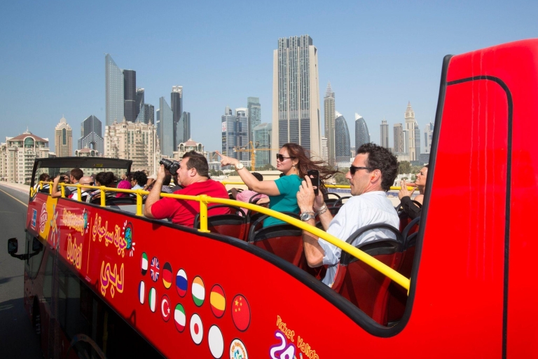 Dubaj: Wycieczka autobusowa Hop-On Hop-Off — 24, 48 lub 72 godzinyWycieczka wskakuj/wyskakuj w Dubaju: bilet 24-godz. Standard