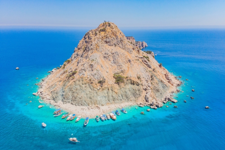 Excursion en bateau sur l'île de Suluada et dans les baies d'AdrasanCircuit avec transfert depuis les hôtels d'Antalya