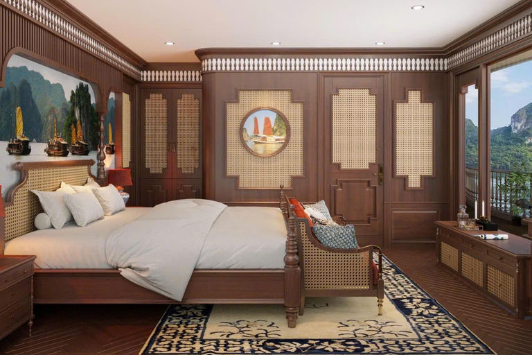 Hanoi: 2-Day Halong & Bai Tu Long Bay 5-Star Cruise, Balcony Halong: 2-Day Halong& Bai Tu Long 5-Star Cruise with balcony