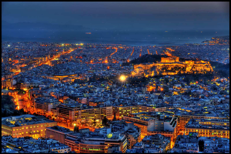 Lake Vouliagmeni Thermal Spa and Lycabettus Panoramic Sunset Sunset Tour