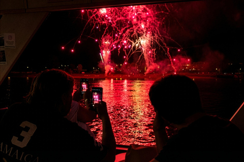 Lisbon: New Year's Eve Cruise with DJ, Open Bar & Fireworks Lisbon New Year's Eve Party Cruise DJ Open Bar and Fireworks