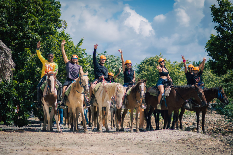 Punta Cana: Buggies, Zipline, Horses & Cenote Swim Combo
