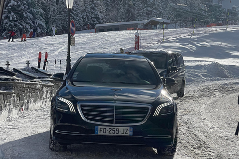 From Geneva airport to Courchevel: one way private transfer