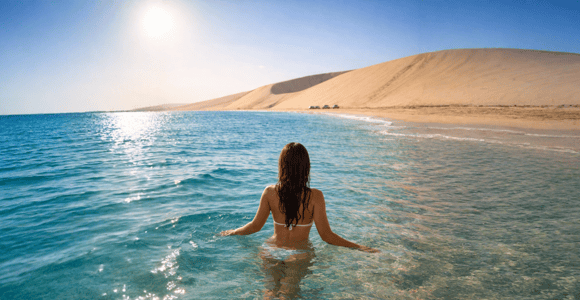 Doha Desert Safari with Inland Sea Swim Experience