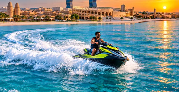 Doha: High-Speed Jet Ski Ride with Skyline Views