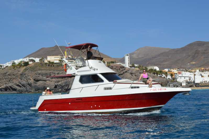 Morro Jable: boat tour for private group. Food and drink.