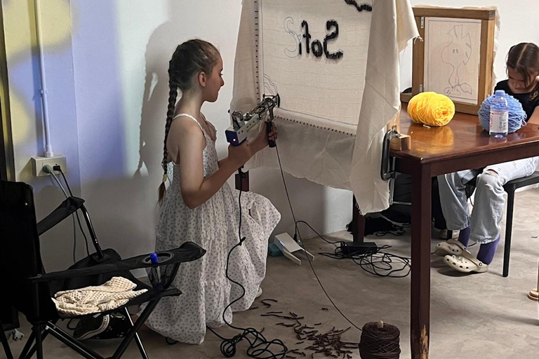 Pattaya: Rug Tufting Workshop at an Art Studio Café