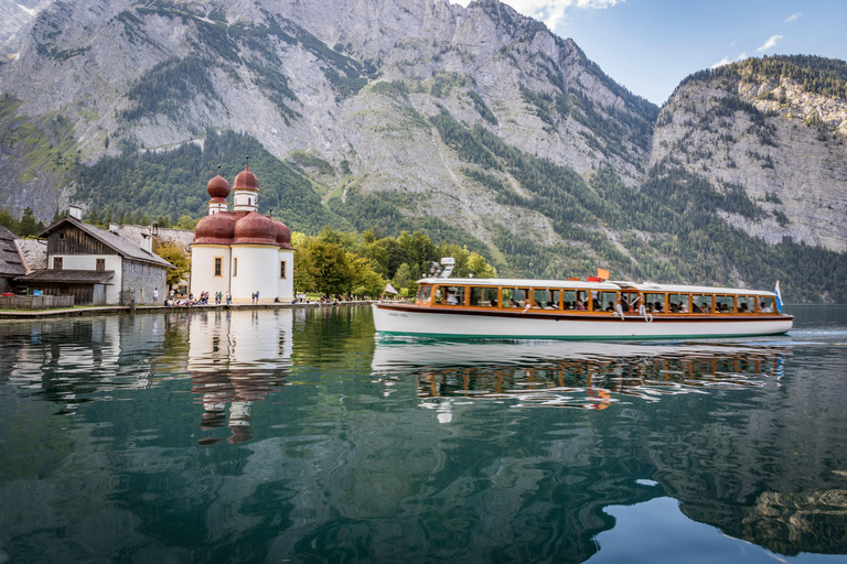 Z Monachium: Wycieczka 1-dniowa nad jezioro Königssee z rejsem łodzią i kopalnią soli