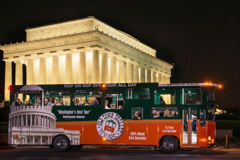 Washington DC: monumenten bij maanlicht, trolleytour avond