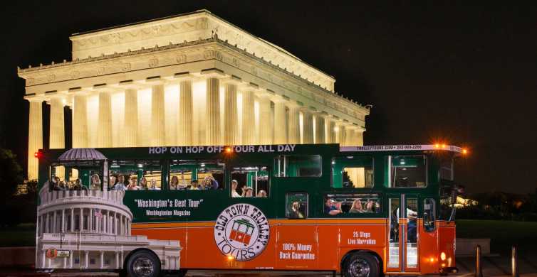 Washington DC: Spomeniki z nočnim izletom z vozičkom Moonlight