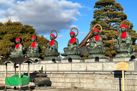 Depuis Tokyo : Excursion d&#039;une journée au parc des singes des neiges de Nagano et au temple Zenkoji