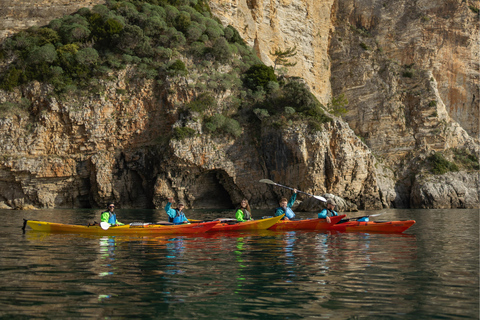 Budva: Winter Sea Kayak Tour to Caves & St Nicholas Island