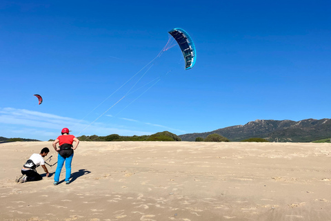 Lezione intensiva di kite di 4 giorni a TarifaLezione intensiva semi-privata di 4 giorni