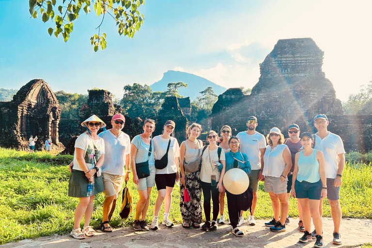 My Son Sanctuary Tour by Van & Boat from Hoi An/Da Nang From Da Nang: Afternoon My Son Sanctuary Group Tour