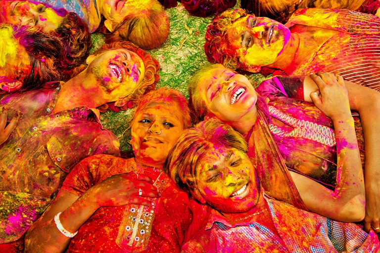 Holi Celebration Day Trip to Mathura & Vrindavan with Guide