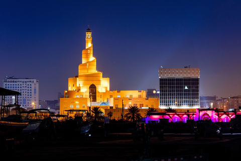 City tour noturno de trânsito privado em Doha saindo do aeroporto de Doha