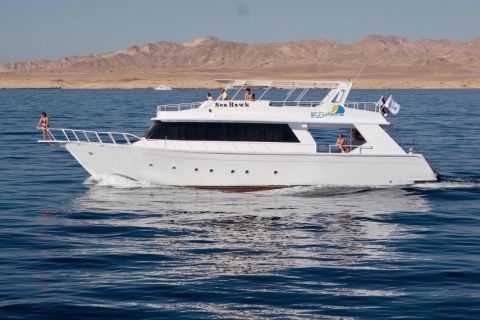 Sharm: Luksusowy prywatny jacht z opcjonalnym lunchem i napojamiLunch z owocami morza lub grillem na prywatnym jachcie