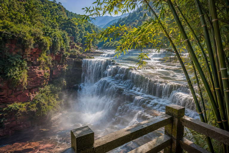 Guizhou: Sidonggou Scenic Area Waterfall Tickets Sidonggou Scenic Area: Admission + Round-Trip Shuttle