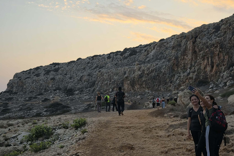 Ayia Napa: Cape Greco Sunset Hike and Yoga Experience