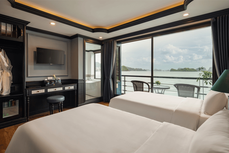 Hanoi: 2-dniowy rejs po zatoce Halong-Lan Ha BEST SELLER 5* z balkonem