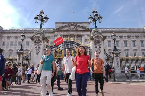 Excursão a pé pela Royal e excursão com áudio pelo Palácio de Buckingham