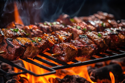 Cours de souvlaki à Mykonos