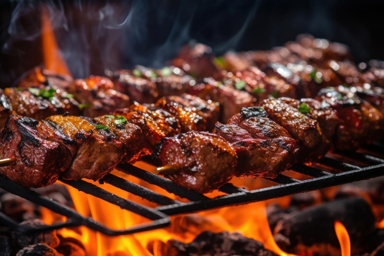 Cours de souvlaki à Mykonos