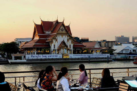 Bangkok : Cabaret Calypso et dîner-croisière avec transfert à l'hôtelCircuit avec point de rencontre