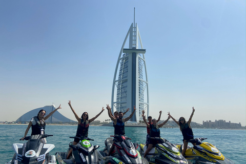 Dubai: 30-Min Jet Ski or Jet Car Tour w/ Burj Al Arab Views60-Minute Jet Ski Adventure in Dubai