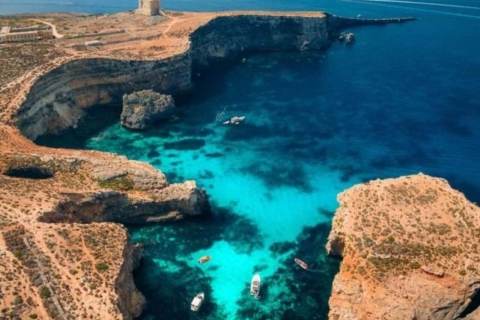 Vanuit Mellieħa: Cruise van een halve dag met blauwe en kristallen lagunes