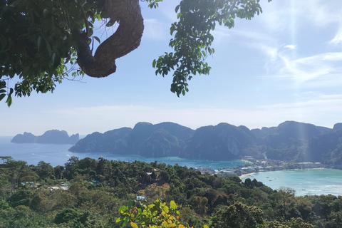 Phi Phi: Trekking guidato nella giungla e bagno notturno con il planctonTrekking con guida di lingua francese