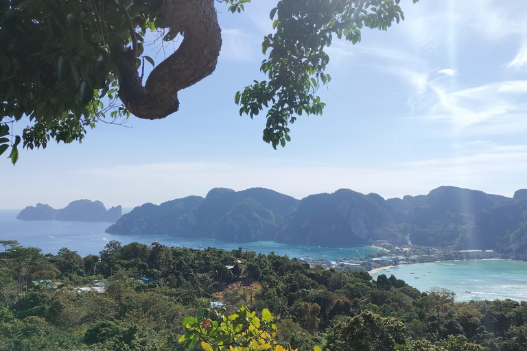 Phi Phi: Guided Jungle Trek & Night Swim with Plankton Trek with French-Speaking Guide